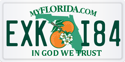 FL license plate EXKI84