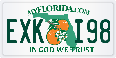 FL license plate EXKI98