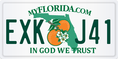 FL license plate EXKJ41