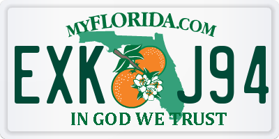 FL license plate EXKJ94