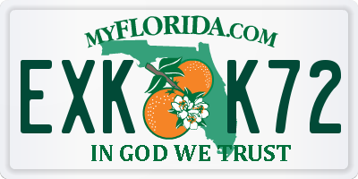 FL license plate EXKK72