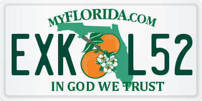 FL license plate EXKL52