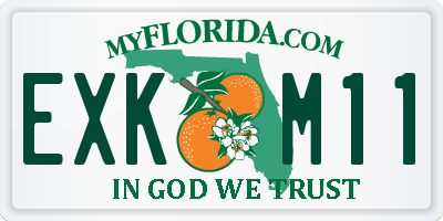 FL license plate EXKM11