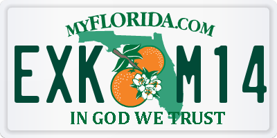 FL license plate EXKM14