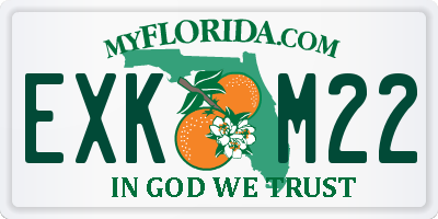 FL license plate EXKM22