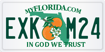 FL license plate EXKM24