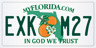 FL license plate EXKM27