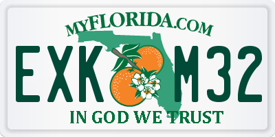 FL license plate EXKM32