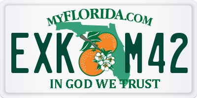 FL license plate EXKM42