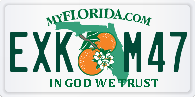 FL license plate EXKM47