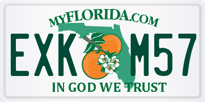 FL license plate EXKM57