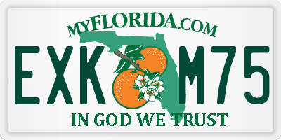 FL license plate EXKM75