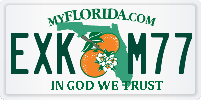FL license plate EXKM77