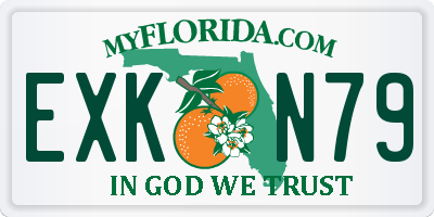 FL license plate EXKN79
