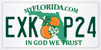 FL license plate EXKP24
