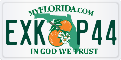 FL license plate EXKP44
