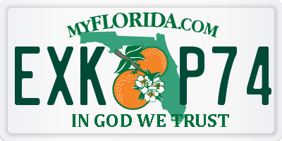 FL license plate EXKP74
