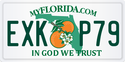 FL license plate EXKP79
