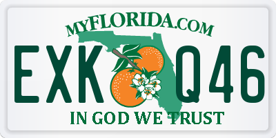 FL license plate EXKQ46