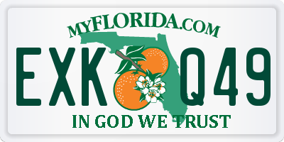 FL license plate EXKQ49