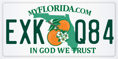 FL license plate EXKQ84