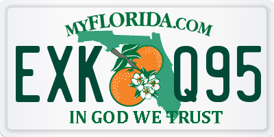 FL license plate EXKQ95