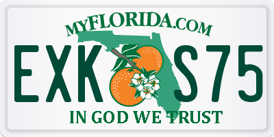 FL license plate EXKS75