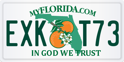 FL license plate EXKT73