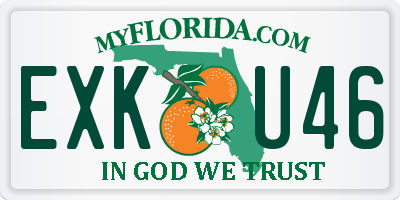 FL license plate EXKU46