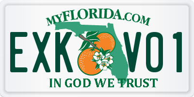 FL license plate EXKV01