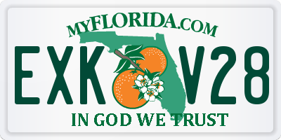FL license plate EXKV28