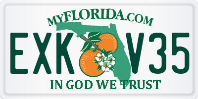 FL license plate EXKV35