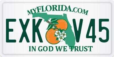 FL license plate EXKV45