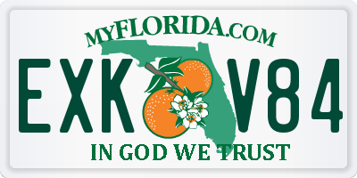 FL license plate EXKV84