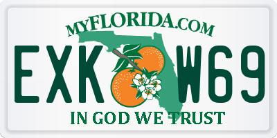 FL license plate EXKW69
