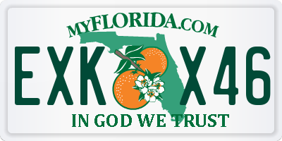 FL license plate EXKX46