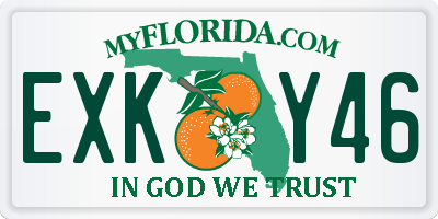 FL license plate EXKY46