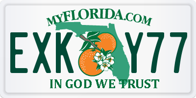 FL license plate EXKY77