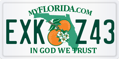 FL license plate EXKZ43