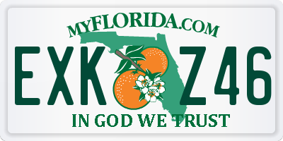 FL license plate EXKZ46