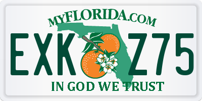 FL license plate EXKZ75