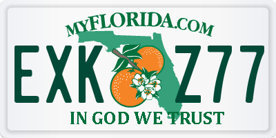 FL license plate EXKZ77