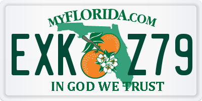 FL license plate EXKZ79