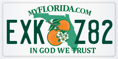 FL license plate EXKZ82