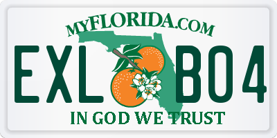 FL license plate EXLB04