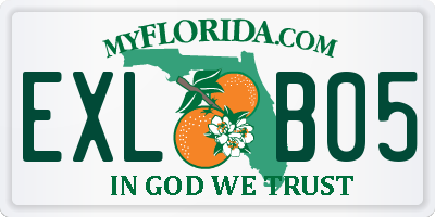 FL license plate EXLB05