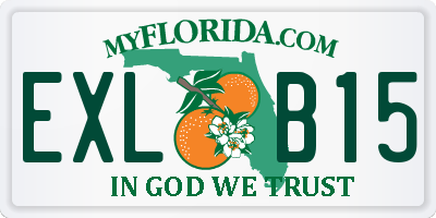 FL license plate EXLB15