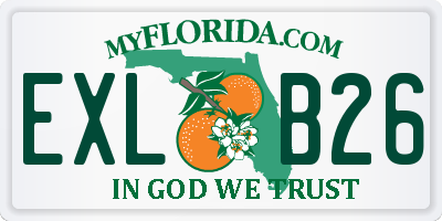 FL license plate EXLB26