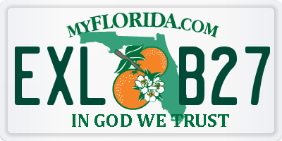 FL license plate EXLB27