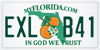 FL license plate EXLB41